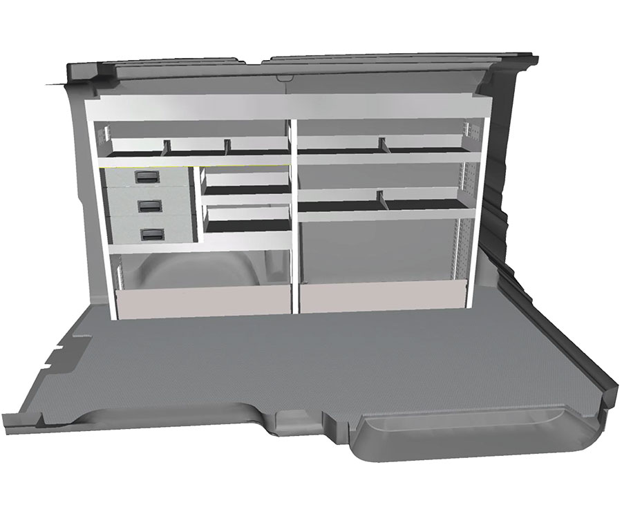 3D render vestavby do auta